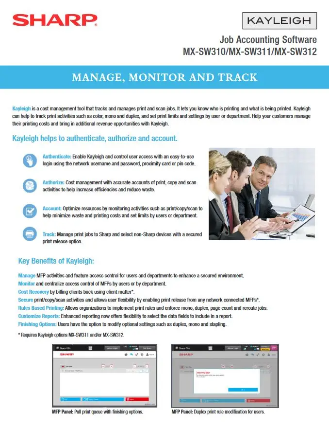 Sharp, Kayleigh Job Accounting, Advanced Copier Technologies